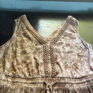 Lucky Brand Brown/Beige Maxi Dress